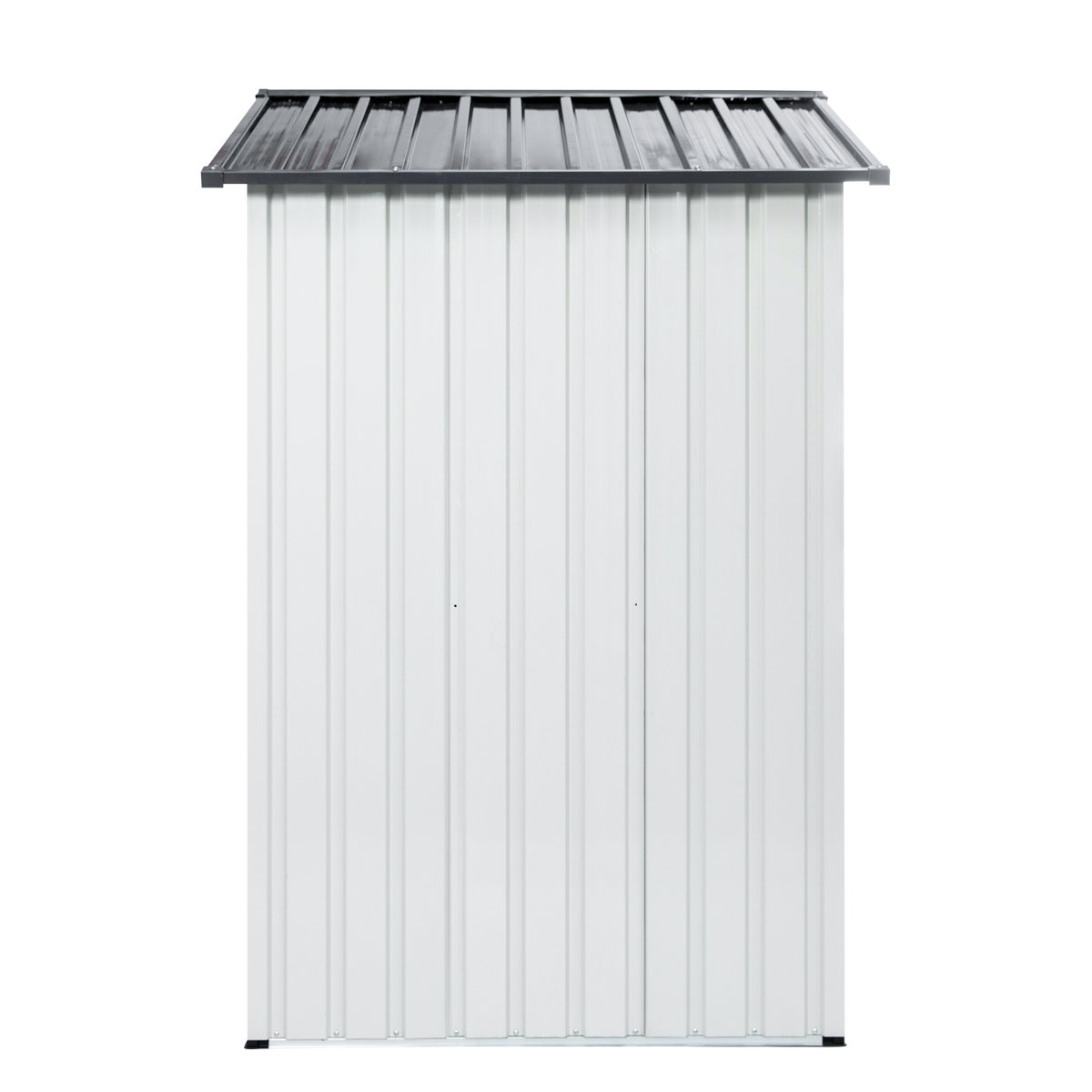 XWT014 Metal Garden Storage Shed – Gray/White